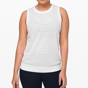 Lululemon Breeze by Muscle Tank Top White